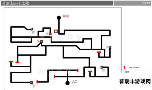 《勇气默示录2》第五章苗瑟圣庙土之殿迷宫地图一览